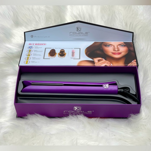 NEW‼️🎁 Royale Hair Straightener Ceramic Royale Flat iron genius heating element - Picture 6 of 7